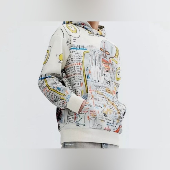 Basquiat x Ev Bravado & Tela D'Aore x H&M - Hoodie Size Medium NWT - Picture 5 of 5